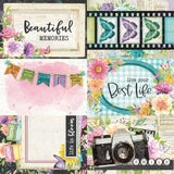 Simple Vintage Life in Bloom - 12x12 Double Sided Paper - 4x6 Elements