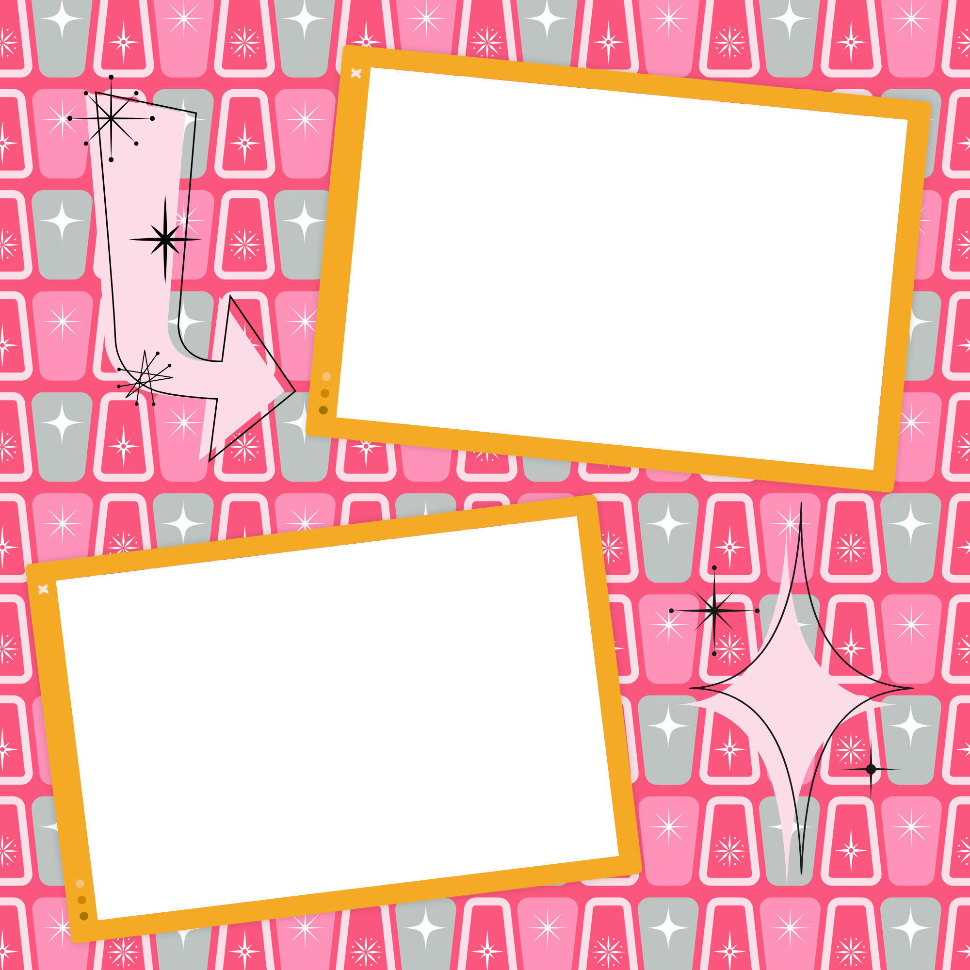 Crafty & Cozy Scrapbooking Paper – Retro Pink Sparkle