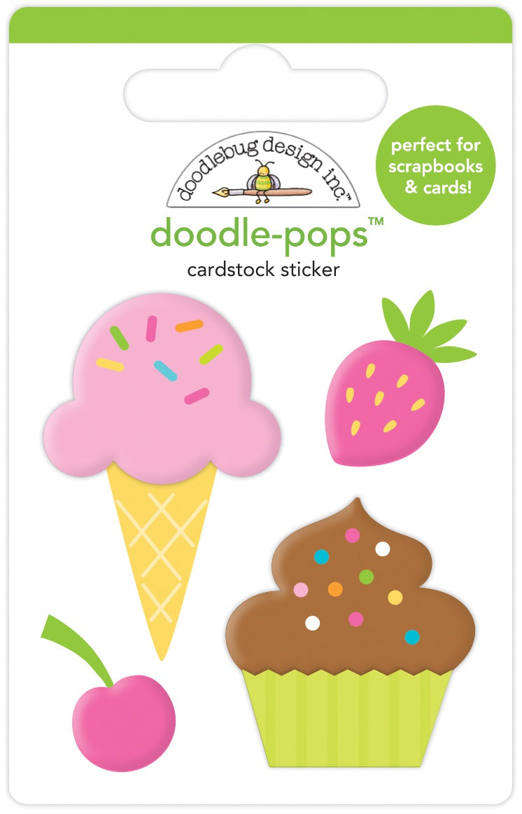 Doodle-Pops Cardstock Sticker - Sweet Treats