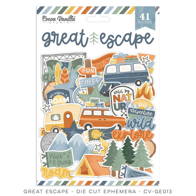 Great Escape Die Cut Ephemera