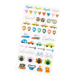 Coast-To-Coast Puffy Stickers 47 pack
