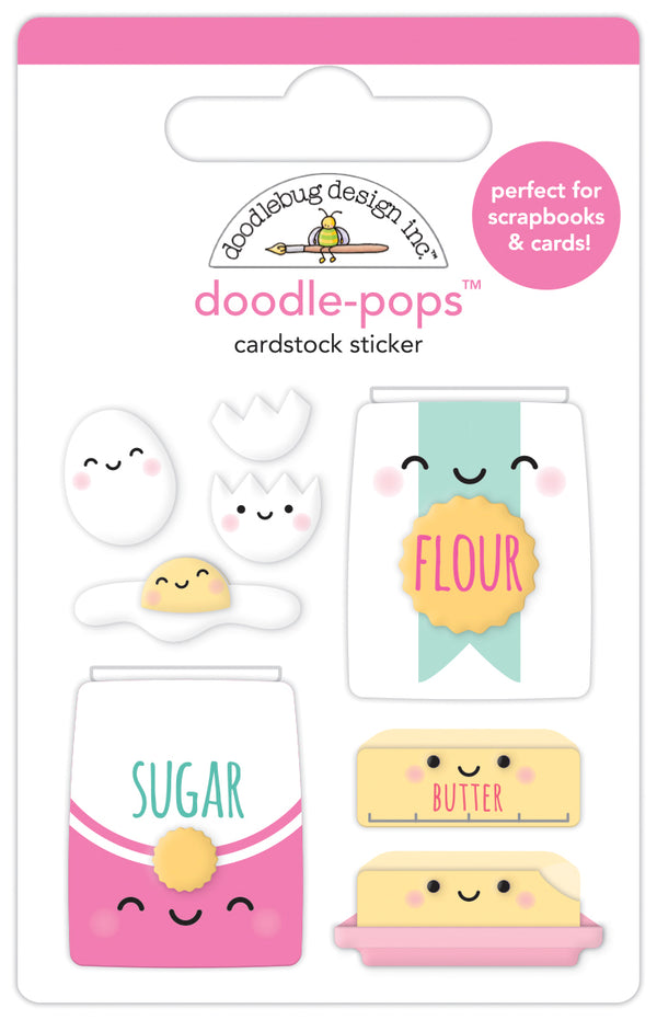 Doodle-Pops Cardstock Sticker - Bake Me Happy