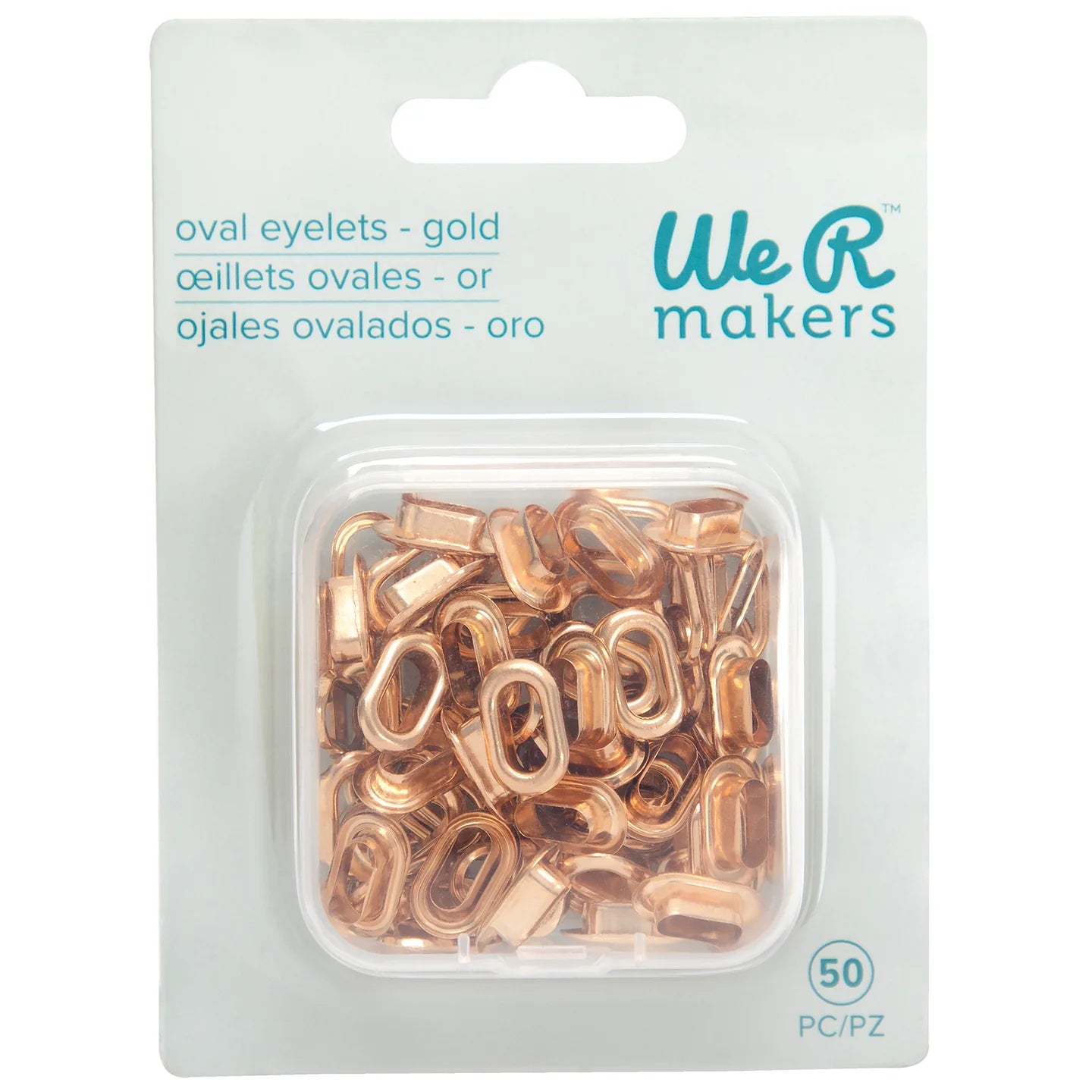 We R Crop-A-Dile Oval Eyelets- Gold