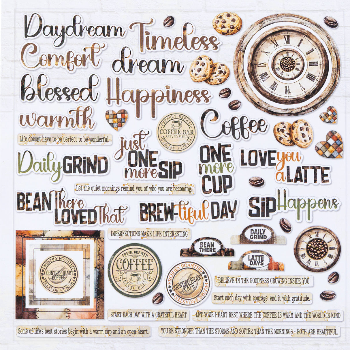 49 and Market - Country Heart Café Chipboard Assortment **PRE-ORDER**
