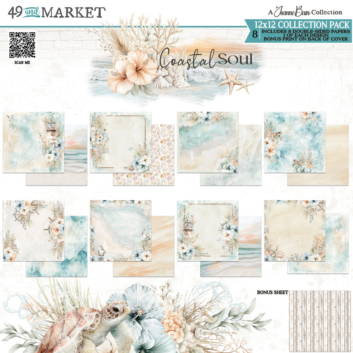 49 and Market - Coastal Soul 12x12 Collection Pack **PRE-ORDER**