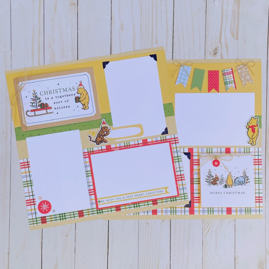 Winnie the Pooh Christmas Page Kit