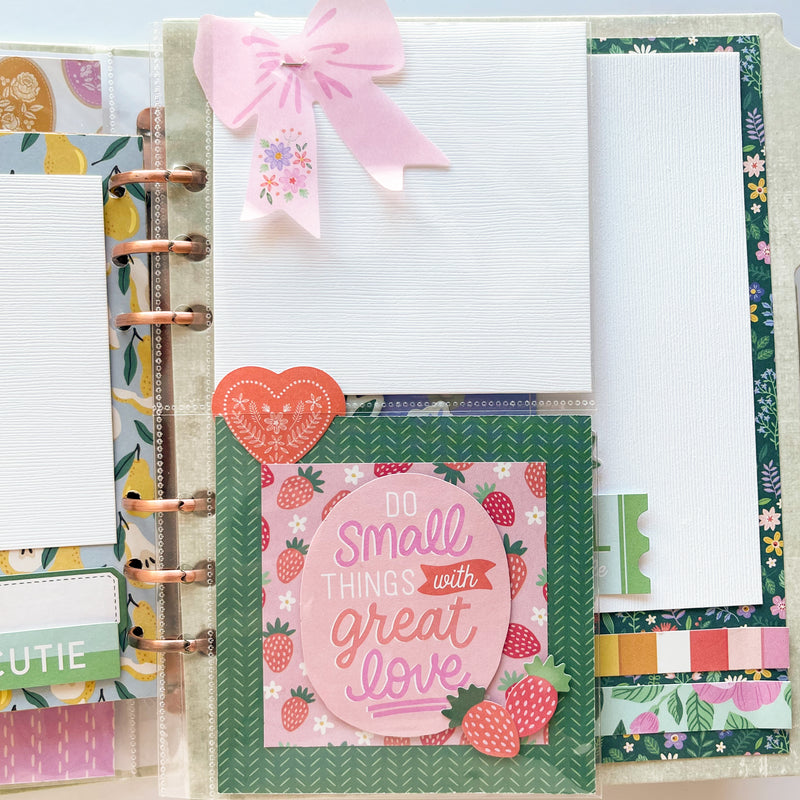 Poppy And Pear Sage Binder
