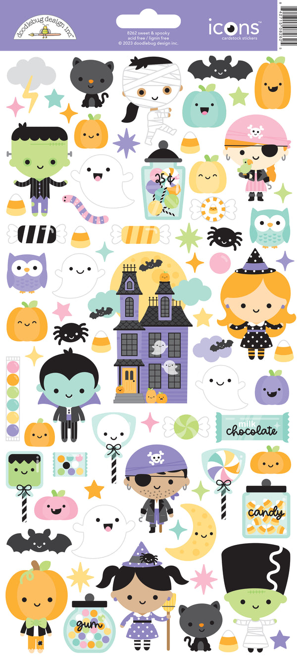 Sweet & Spooky Icons Stickers