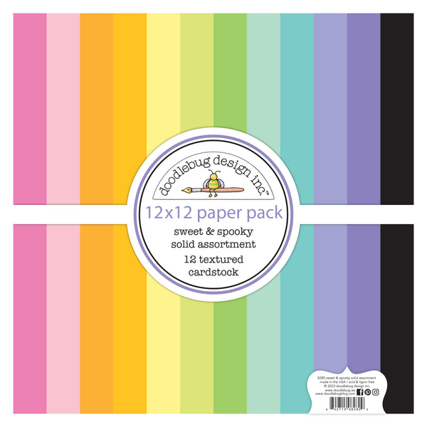 Doodlebug Textured Double-Sided Cardstock 12"X12"