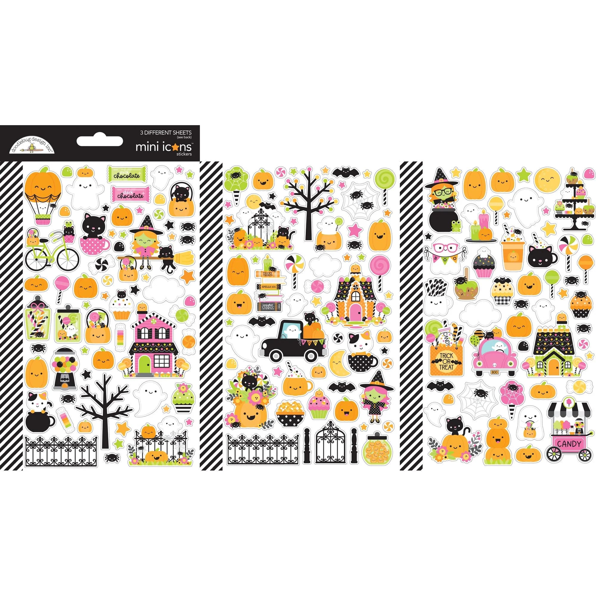 Hey Pumpkin Doodlebug Mini Icons Stickers 3/Sheets