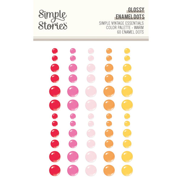Simple Vintage Essentials Color Palette Warm - Enamel Dots