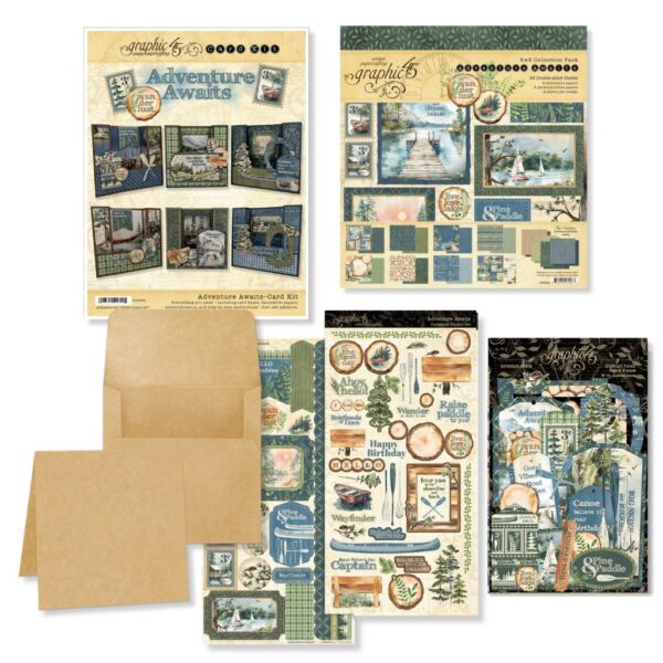 Graphic 45 Card Class Series  - Adventure Awaits Card Kit