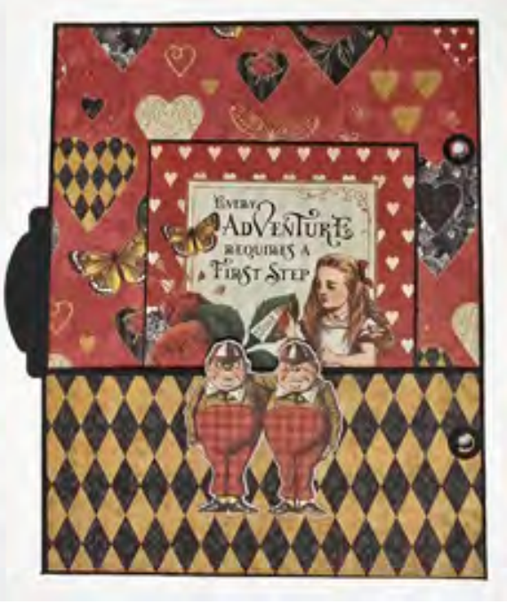 Graphic 45 Class Series Vol  1  2025 - Curiouser & Curiouser – Binder Album w/ Interactive Pages