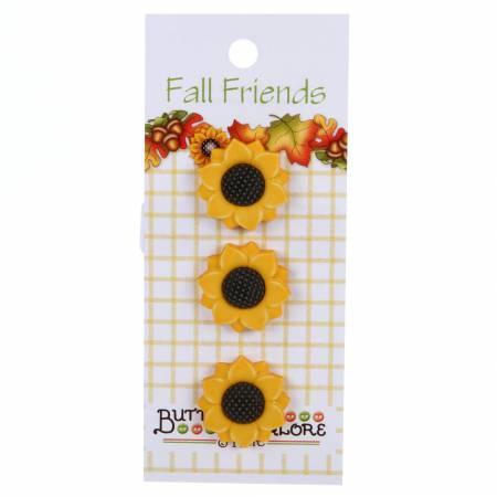 Sunflowers Button Pack
