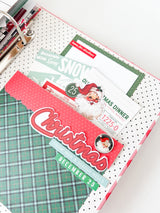 Simple Vintage Holly Jolly Snap Binder