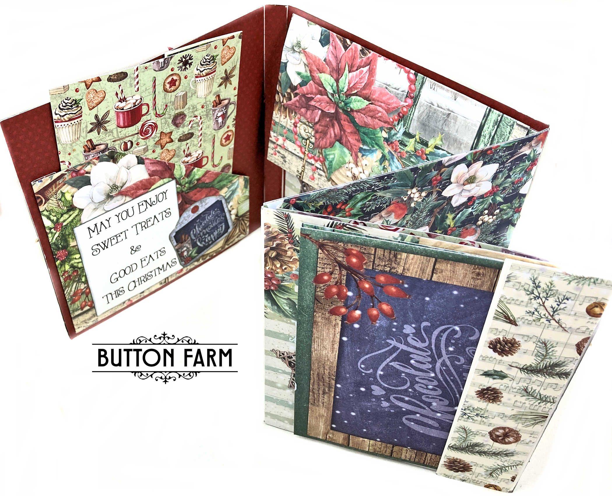 Christmas Vibes Christmas Card Kit by Kathy Clement - DIGITAL TUTORIAL