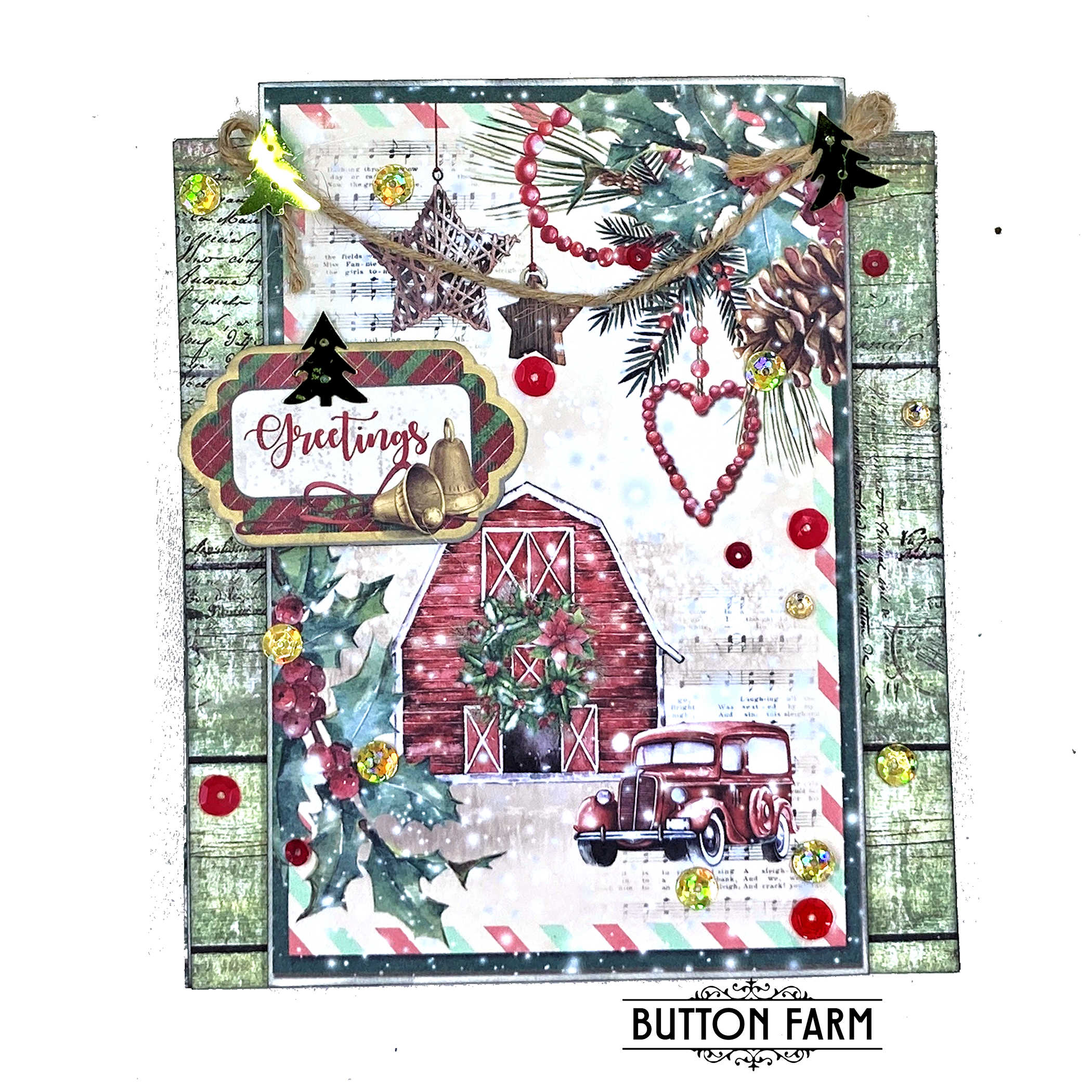 Christmas Vibes Christmas Card Kit by Kathy Clement - DIGITAL TUTORIAL