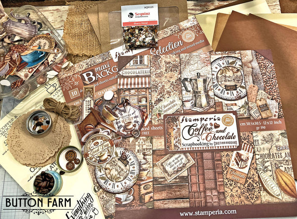 Coffee and Chocolate Card Kit by Kathy Clement
