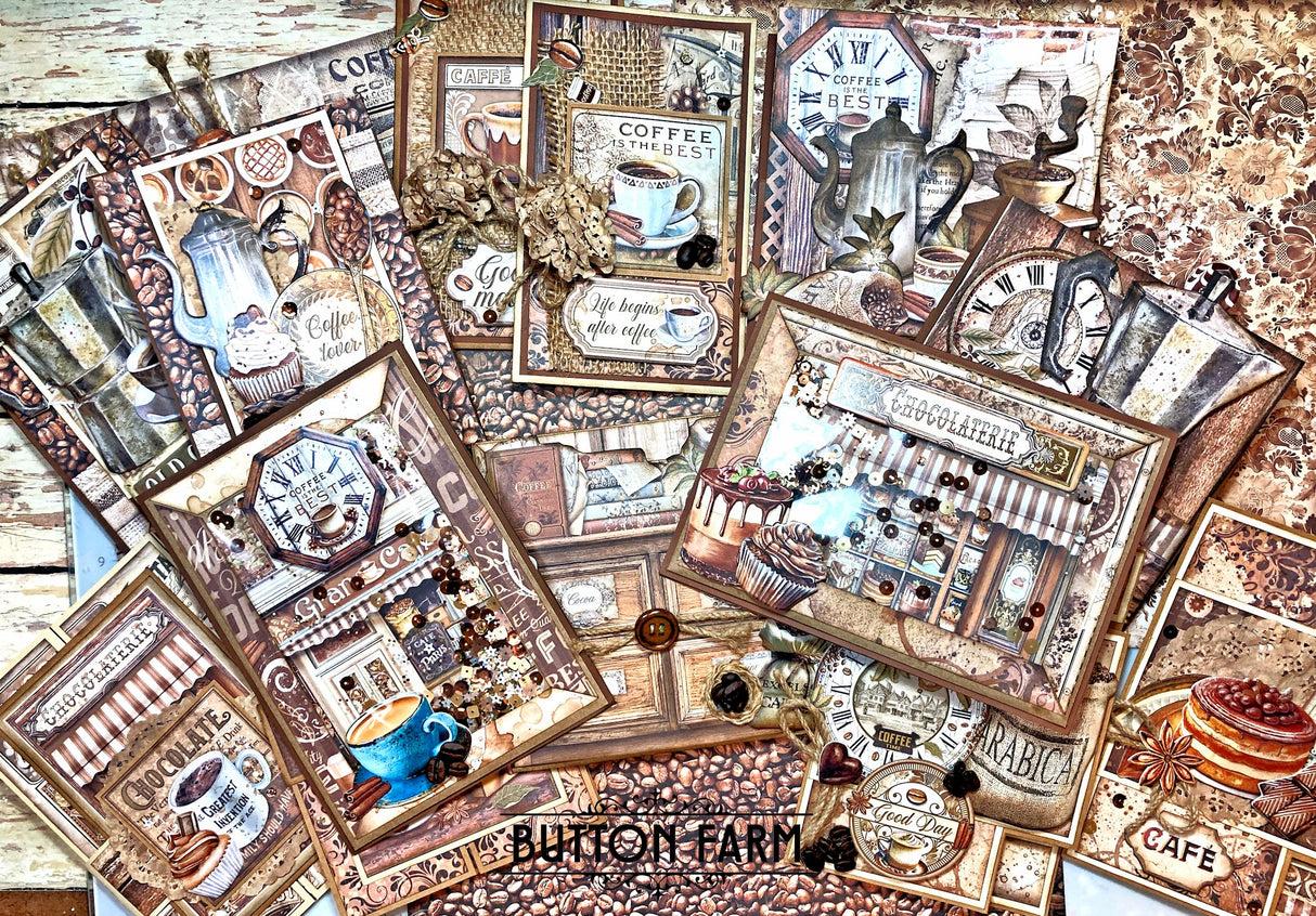 Coffee and Chocolate Card Kit by Kathy Clement  - Digital Tutorial