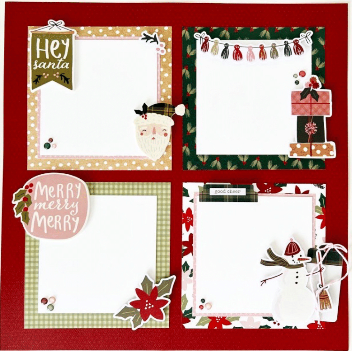 Boho Christmas Page Kit