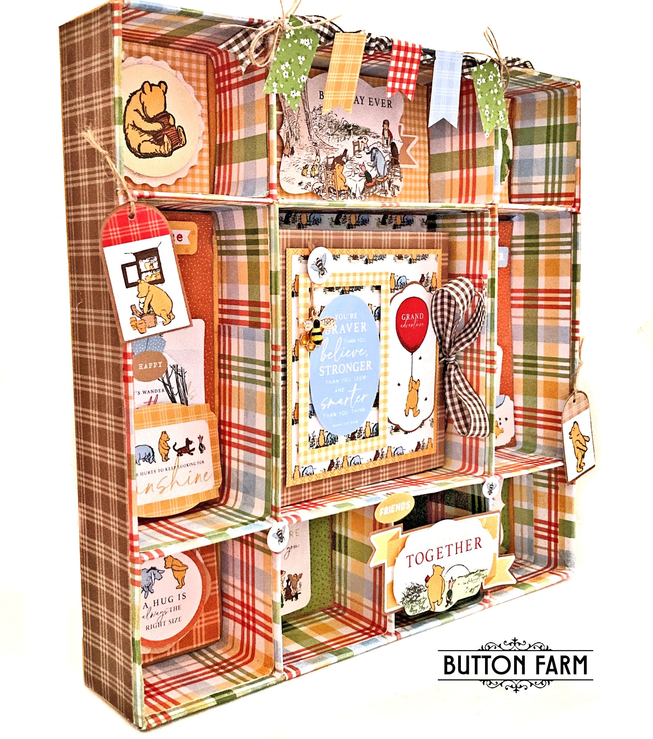 Winnie the Pooh Shadow Box and Mini Album Kit