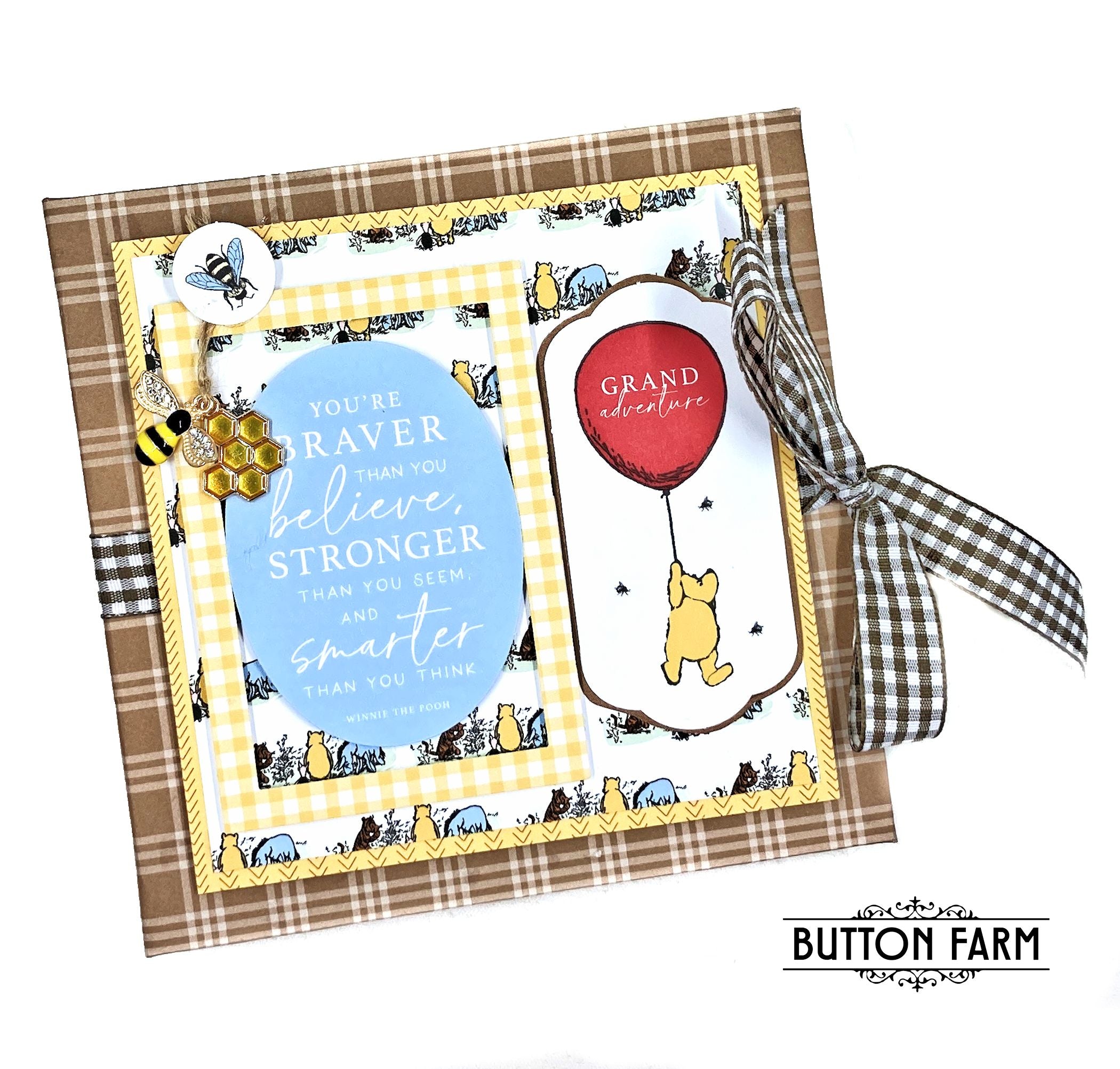 Winnie the Pooh Shadow Box and Mini Album Kit