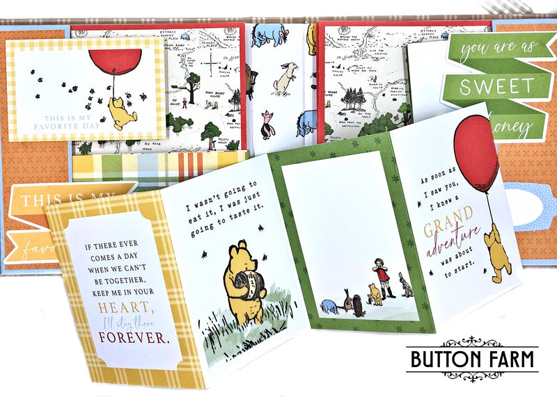 Winnie the Pooh Shadow Box and Mini Album Kit