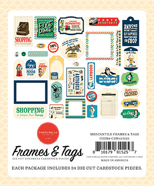 Mercantile Frames & Tags