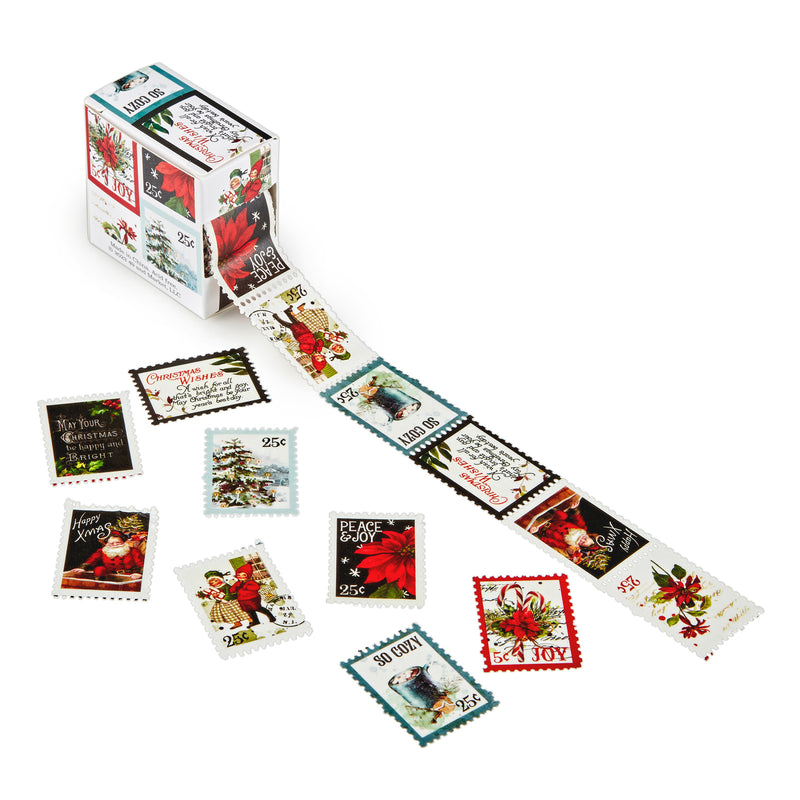 Declare the start of the holiday season with this festive Christmas Spectacular 2023 Postage Washi Roll. With 5 meters of die-cut washi tape, this roll includes an array of beautiful 1" x 1.25" stamps featuring traditional Christmas designs. Perfect for adorning journals, scrapbooks and more