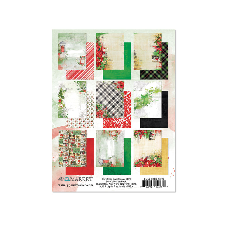 This 6x8 Classics Collection Pack for Christmas Spectacular 2023 is perfect for crafting festive memories. It includes 28 double-sided papers for a variety of styles, plus a fussy-cut element paper. Made with acid-free paper in the USA, you can make sure your projects last