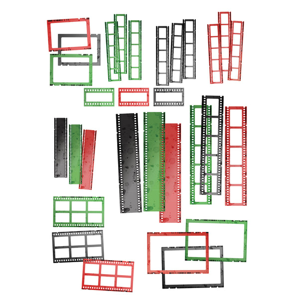 The Christmas Spectacular 2023 Filmstrip Frames are the perfect addition to all of your crafting needs. This pack of thirty assorted frames and film strips are printed on clear acetate and feature varying levels of opacity for unique configurations. Non-archival acetate allows for long-lasting projects and results. Add to your crafting toolkit today!