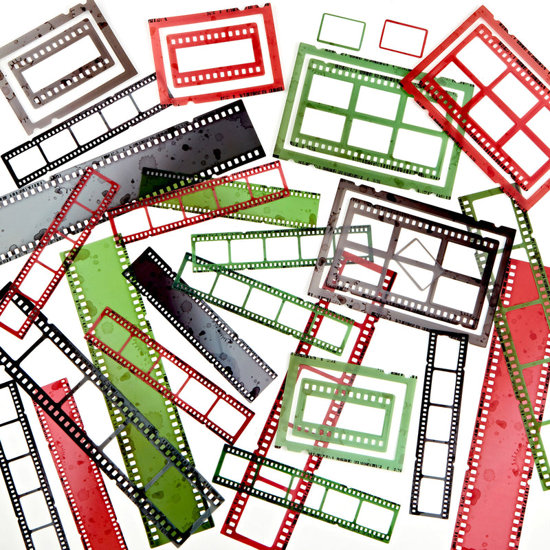 The Christmas Spectacular 2023 Filmstrip Frames are the perfect addition to all of your crafting needs. This pack of thirty assorted frames and film strips are printed on clear acetate and feature varying levels of opacity for unique configurations. Non-archival acetate allows for long-lasting projects and results. Add to your crafting toolkit today!