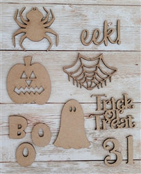 Trick or Treat chipboard punchout embellishment