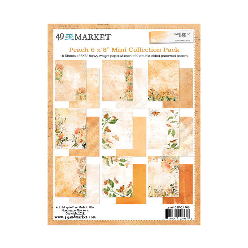 Color Swatch Peach Collection - 6 x 8 Collection Pack