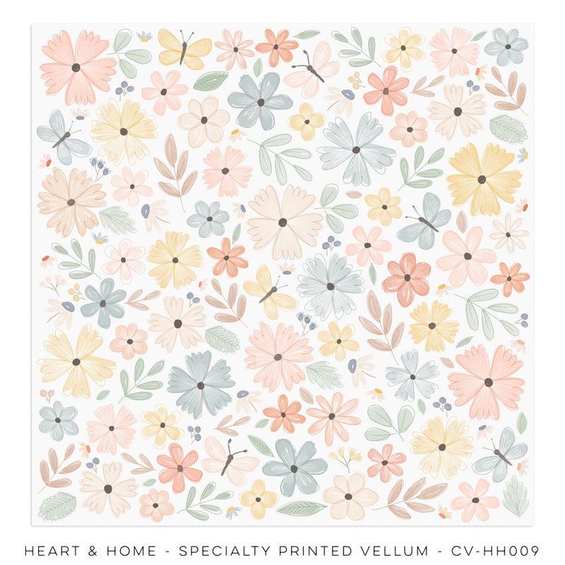 HEART & HOME – PRINTED VELLUM SPECIALTY PAPER