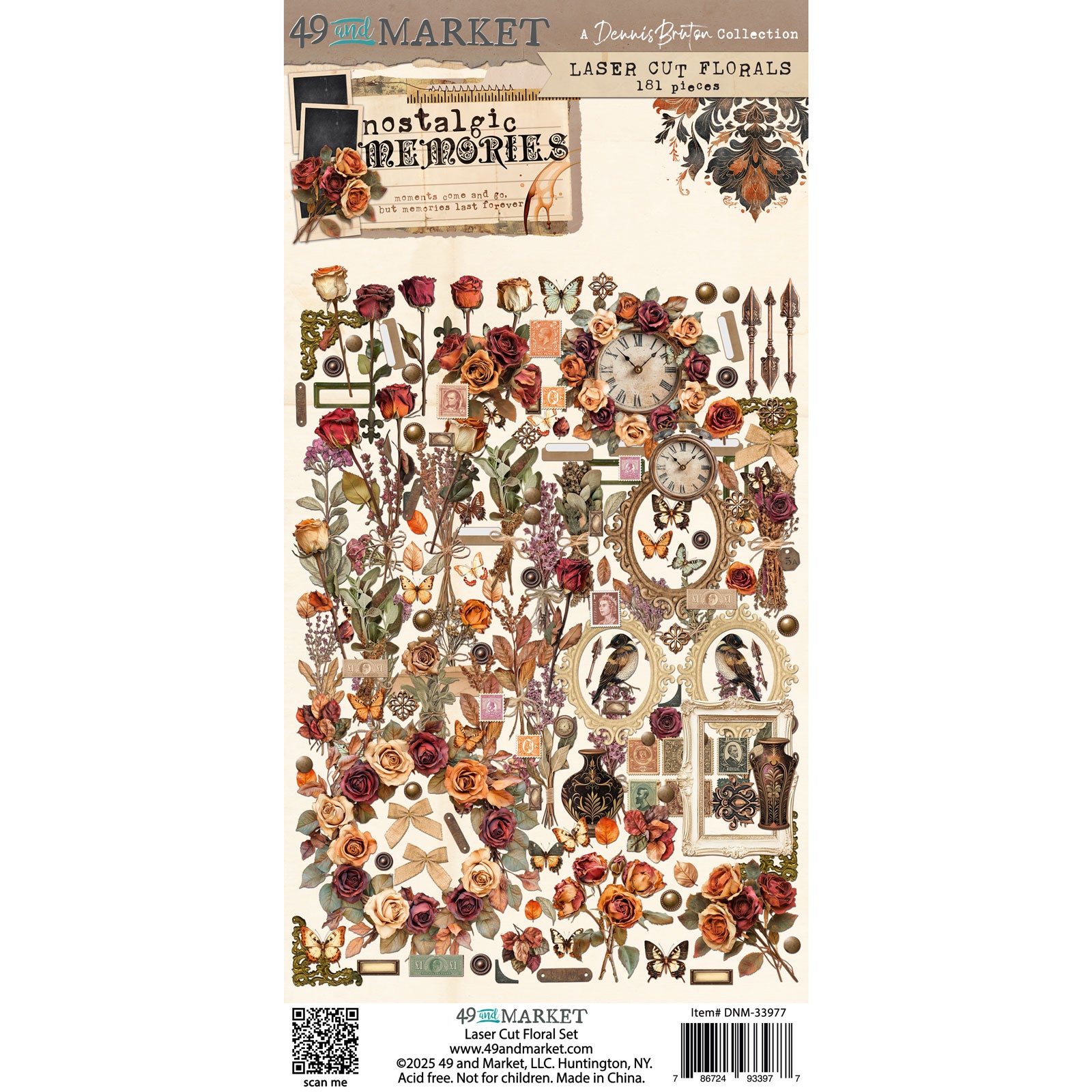 49 and Market Laser Cut Florals - Nostalgic Memories (Dennis Bruton)