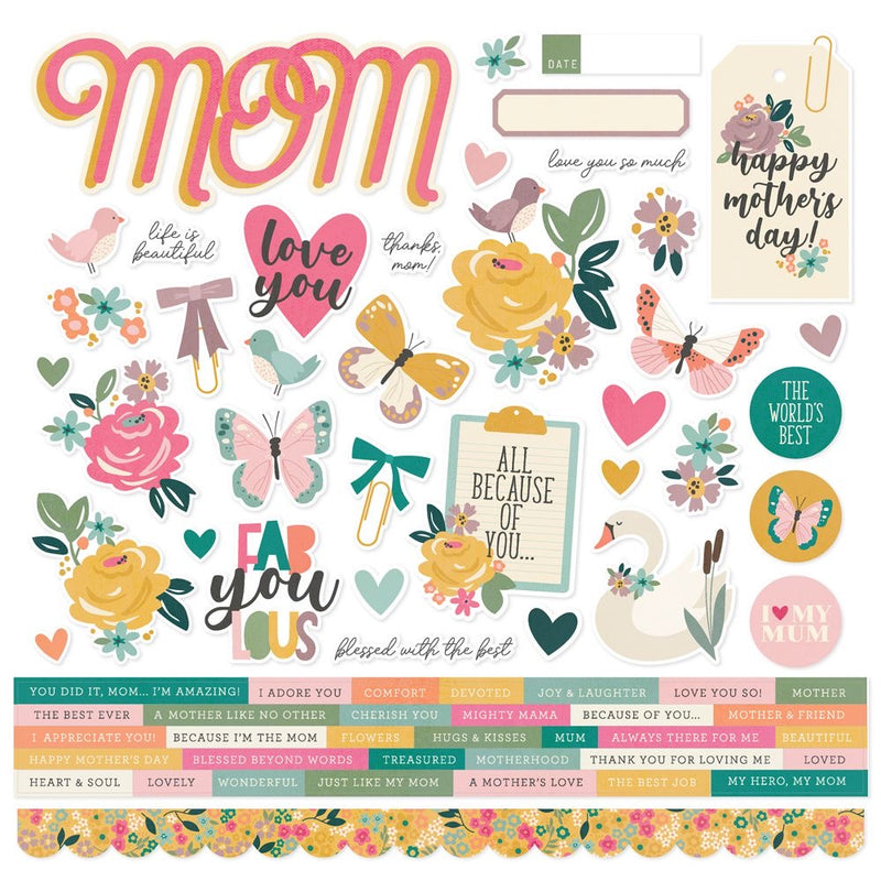 Mother’s Day - Cardstock Stickers