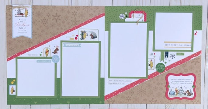 Winnie the Pooh Christmas Page Kit