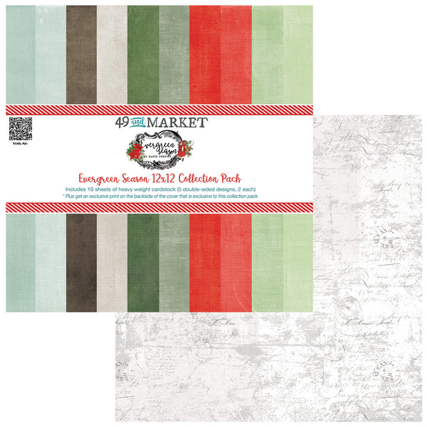 Evergreen Season - 12x12 Solids Collection Pack