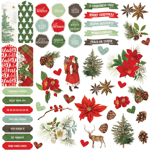 Evergreen Season - Chipboard Set