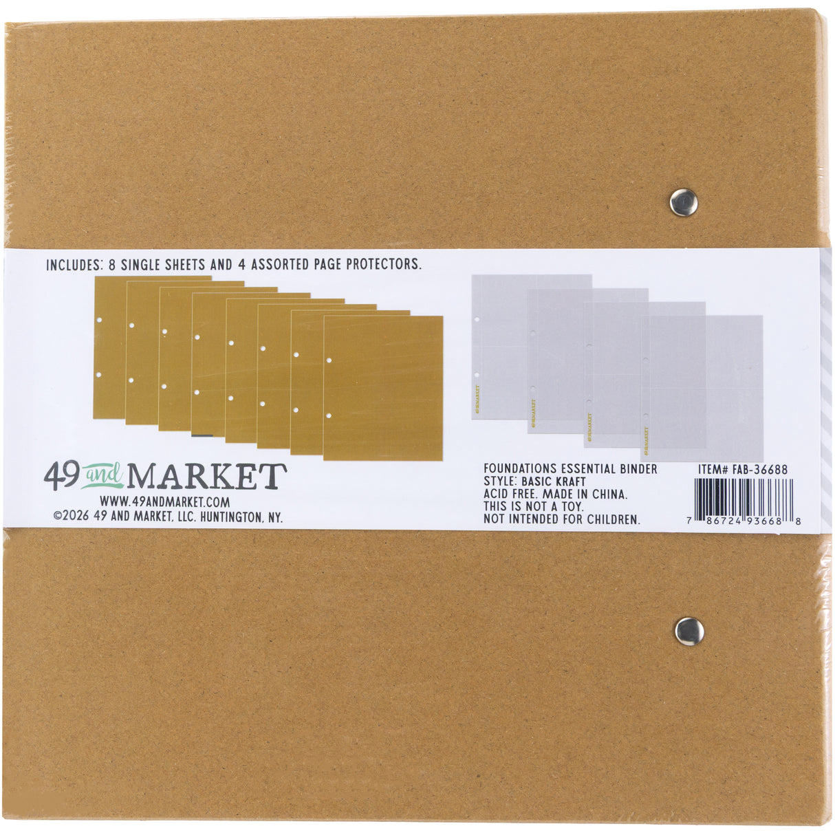 49 & Market Foundations Essential Kraft Binder