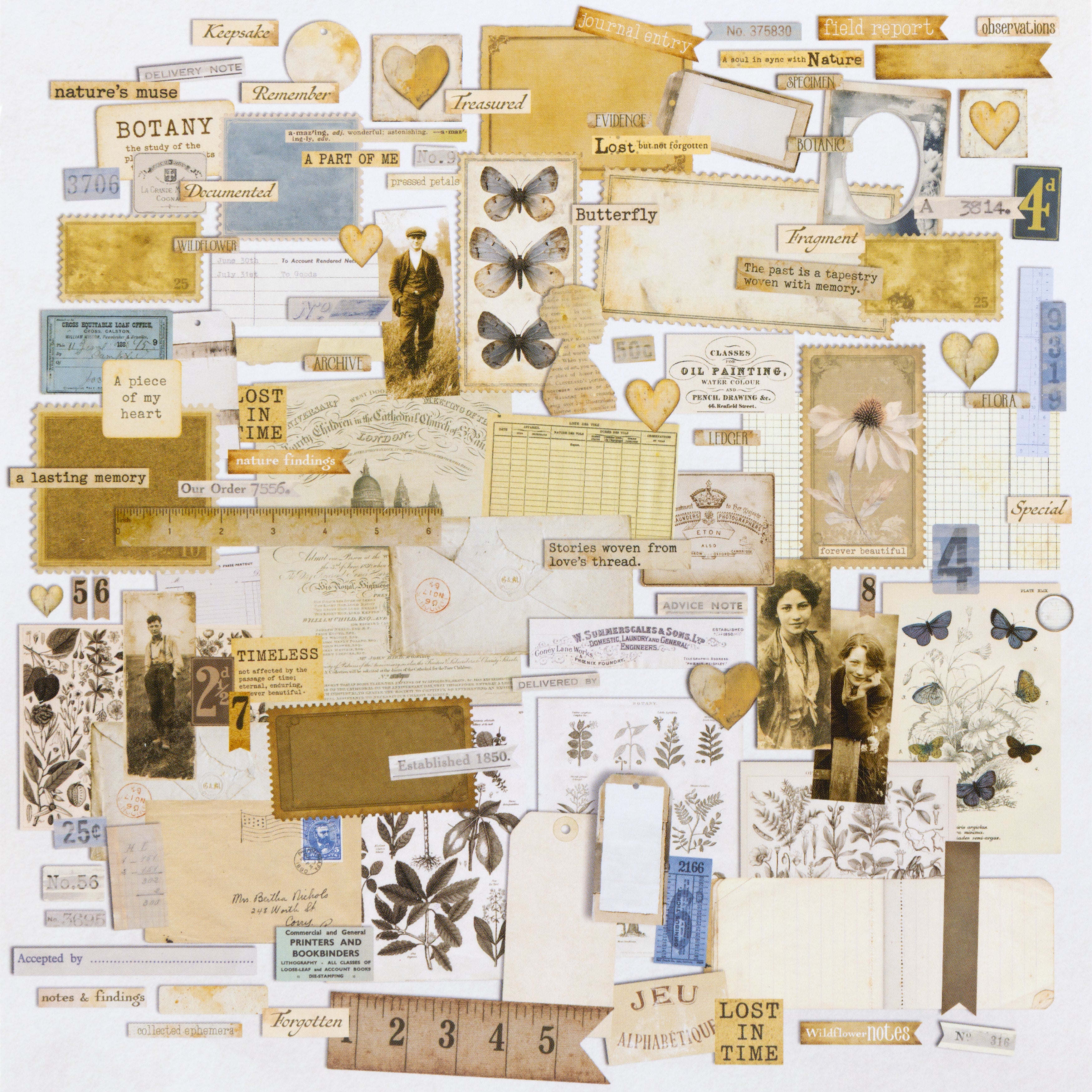 49 and Market Ephemera Set - Faded Memory Lane
