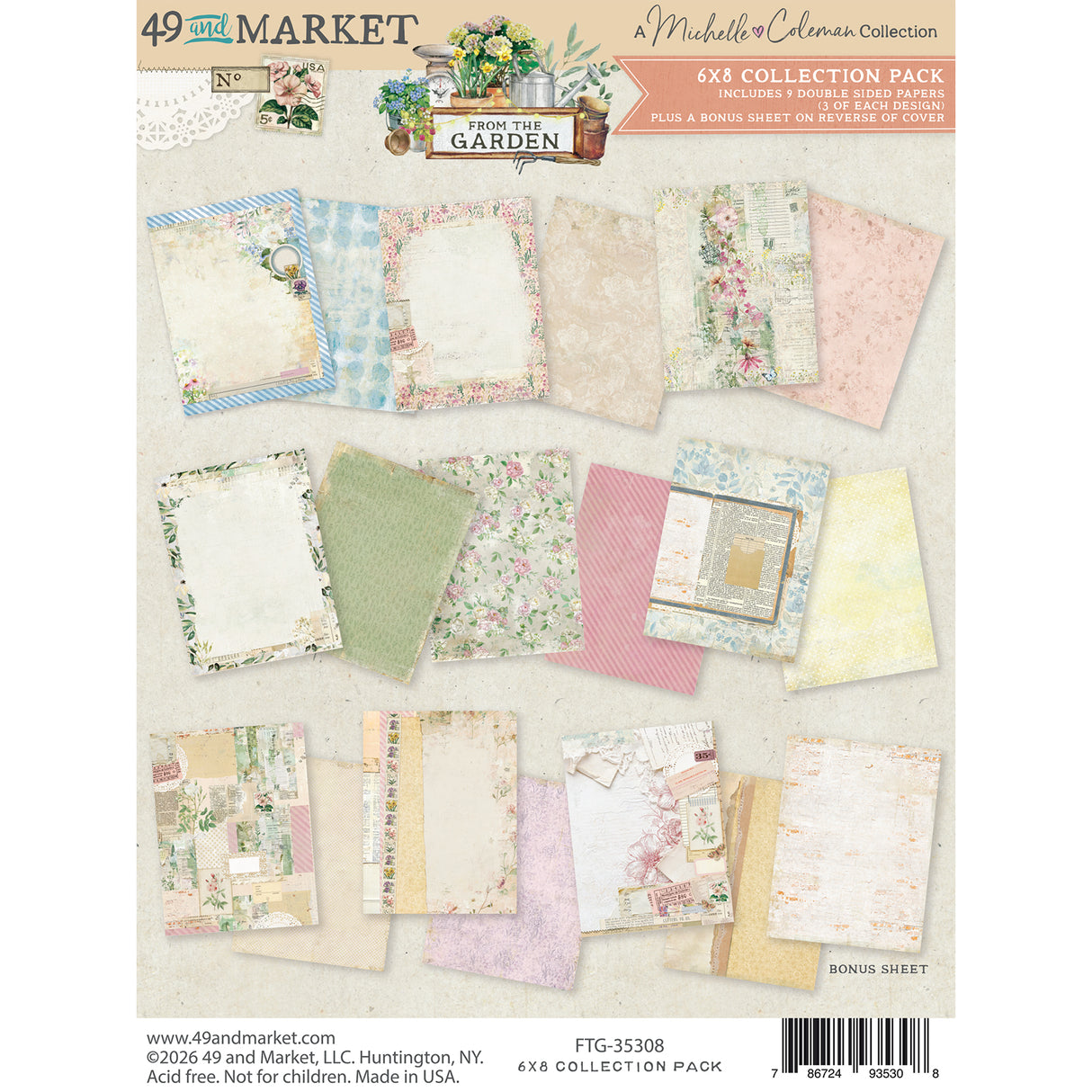 49 and Market 6 x 8 Collection Pack - From the Garden