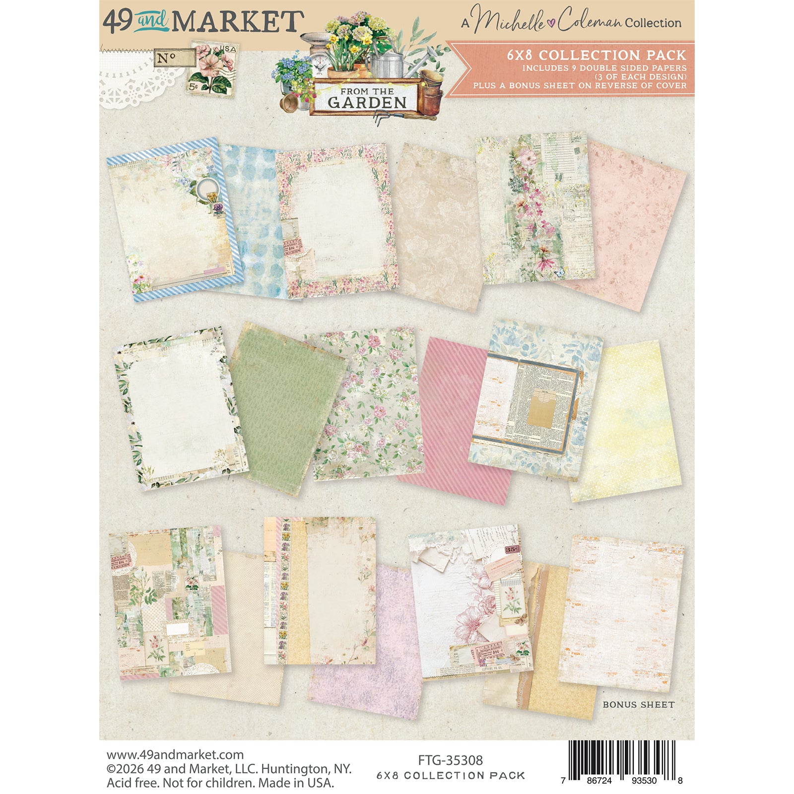 49 and Market 6 x 8 Collection Pack - From the Garden