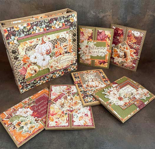 Graphic 45 Class Series Vol 6 2024 - Autumn Greetings – Trifold Waterfall Folio Album