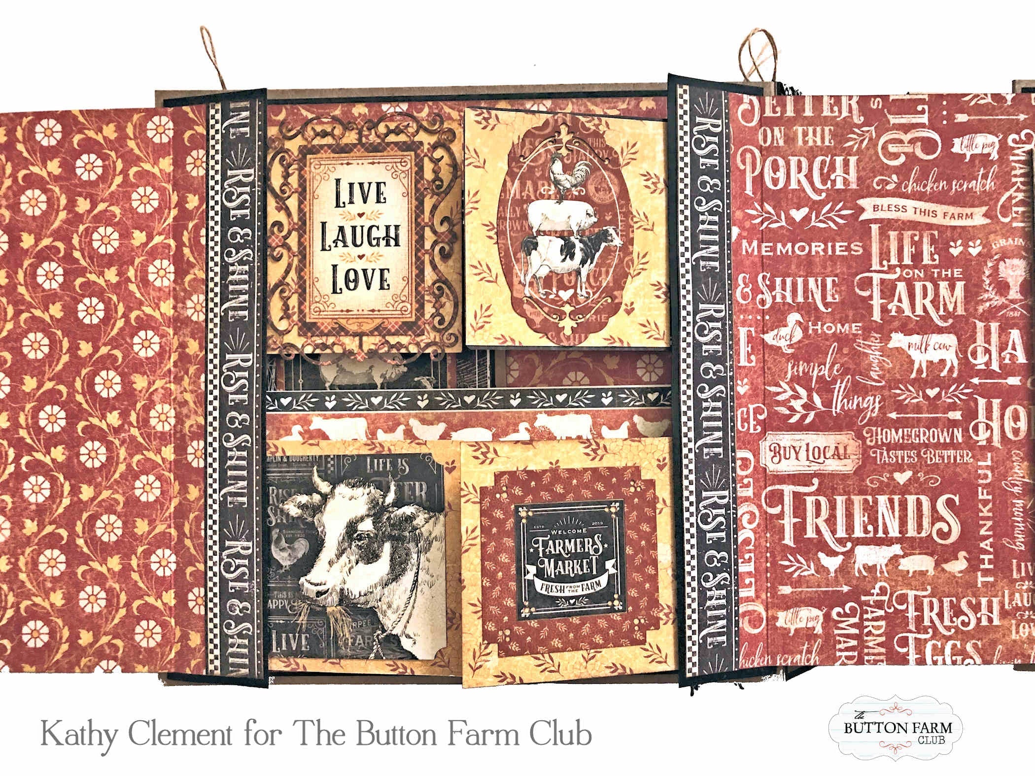 Graphic 45 Farmhouse Tutorial Re-release. **TUTORIAL ONLY NO PRODUCTS WILL BE SHIPPED**