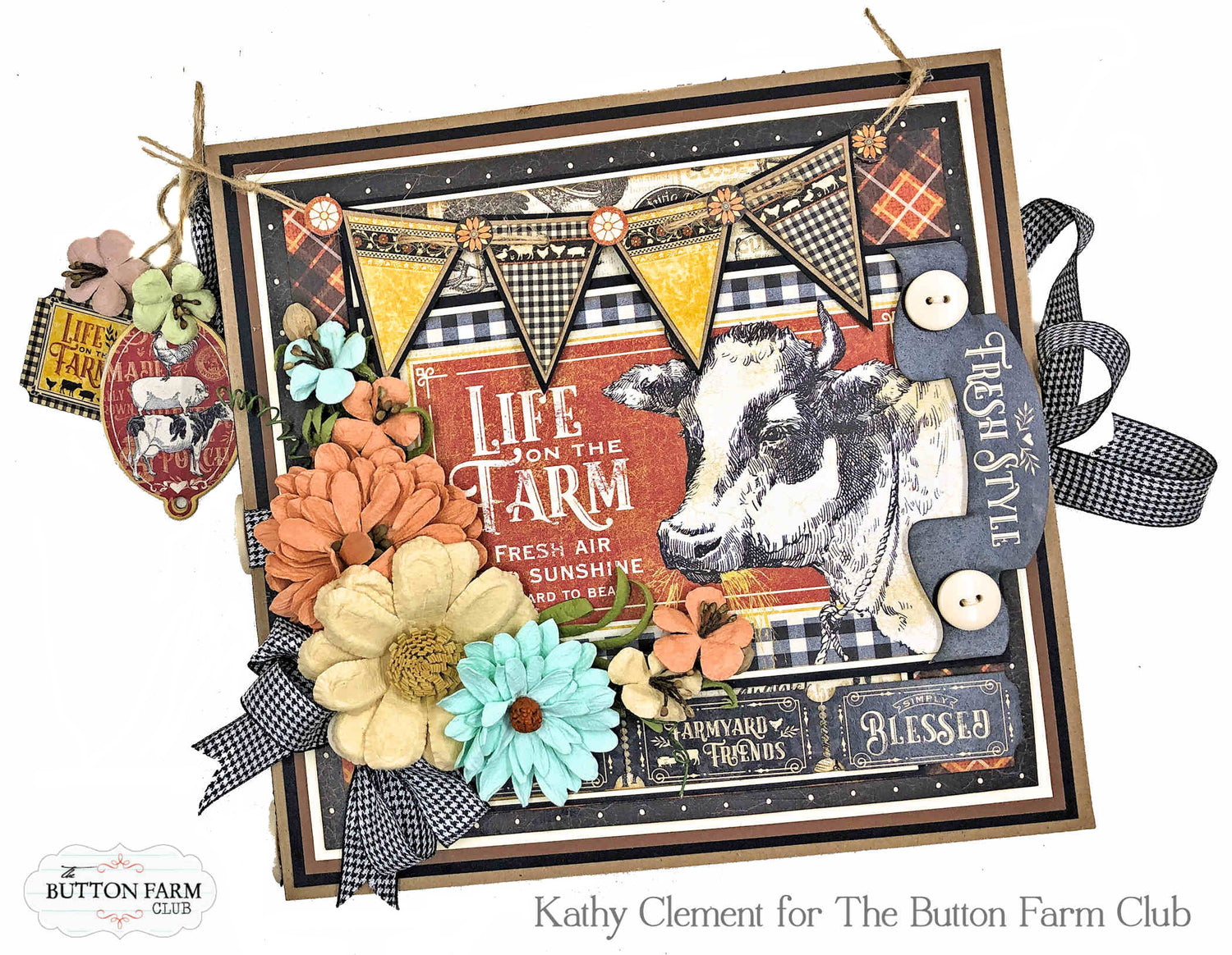 Graphic 45 Farmhouse Tutorial Re-release. **TUTORIAL ONLY NO PRODUCTS WILL BE SHIPPED**