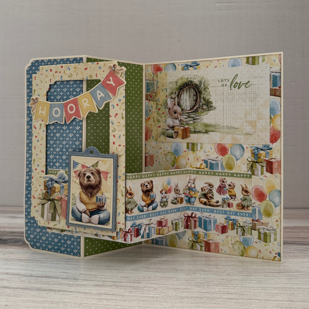 Graphic 45 Card Class Series Vol 3 2025 - Hip Hip Hooray – Z-Fold Card Set