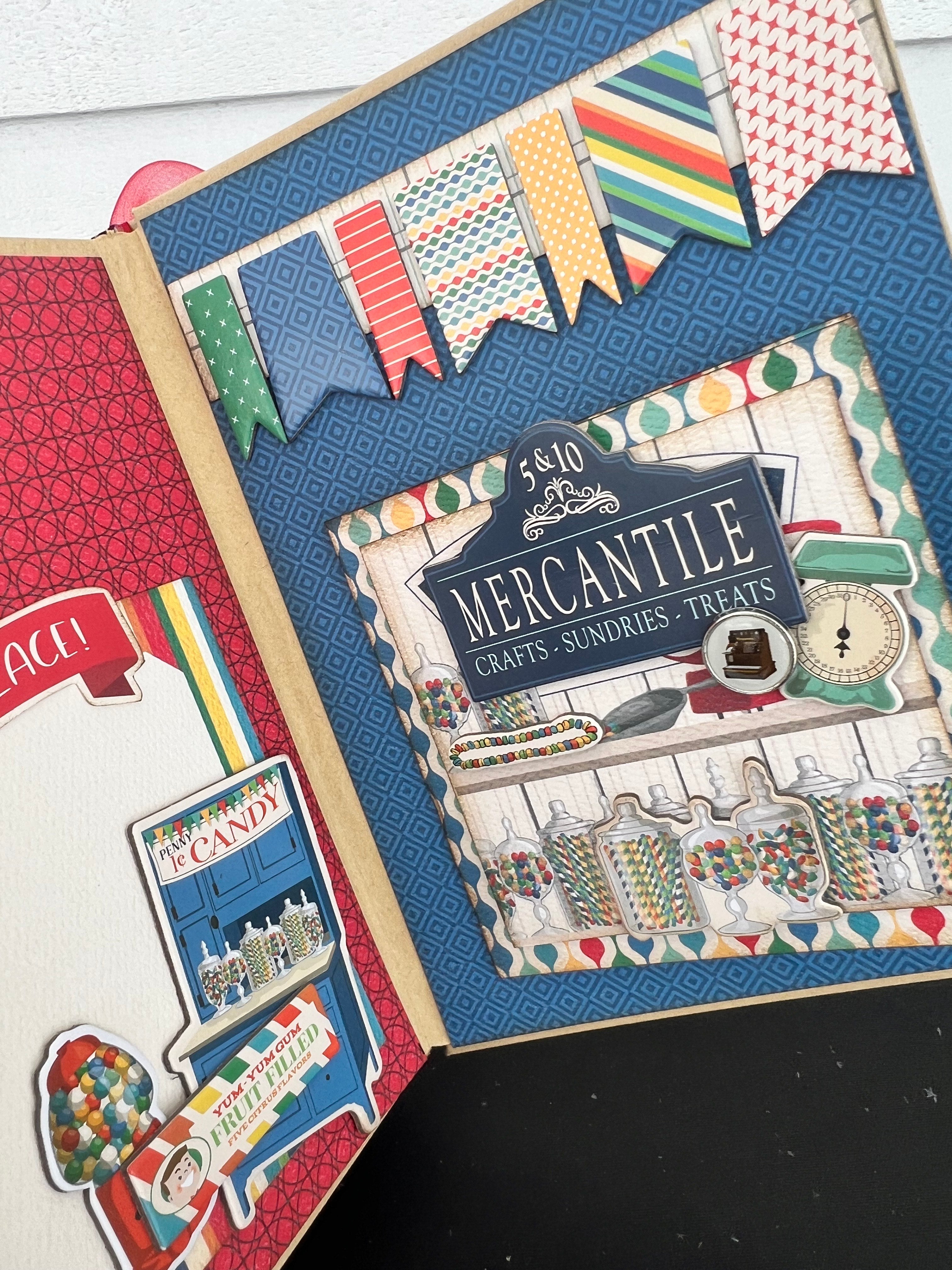 Vintage Mercantile Mini Album – A Nostalgic Journey