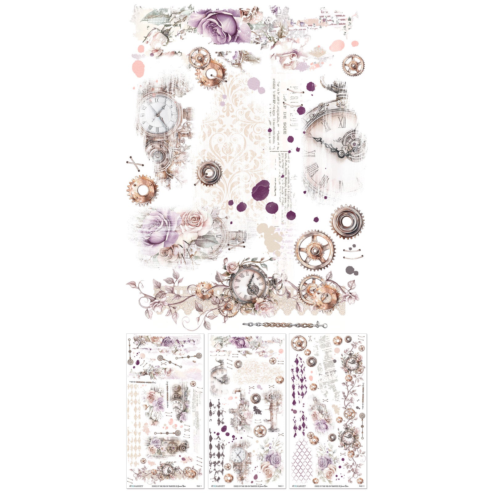 Irresistible Times 6x12 Rub-on Transfer Set